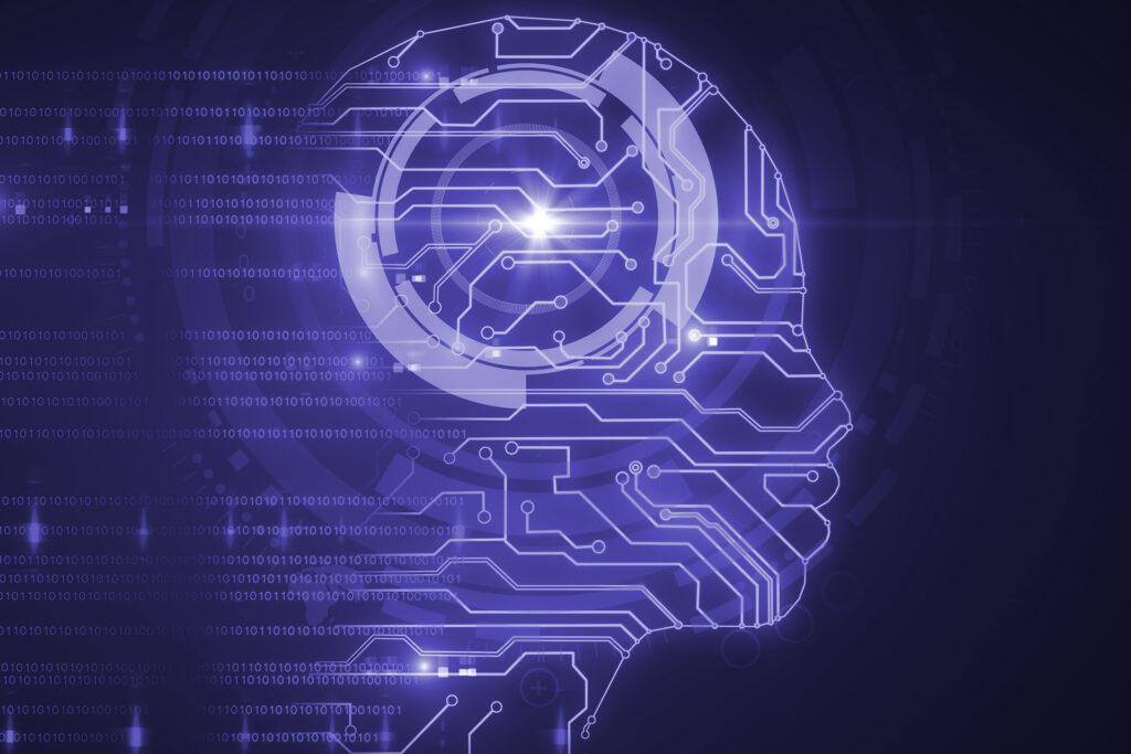 Artificial intelligence interpretation graphic.